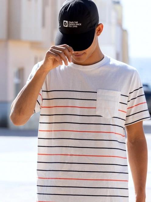 tricou cu maneci scurte pt. barbati Fundango Jaggy Pocket T-shirt rosu 7