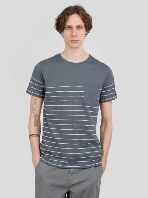 tricou cu maneci scurte pt. barbati Fundango Jaggy Pocket T-shirt gri 2