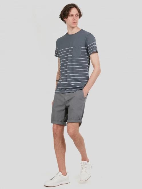 tricou cu maneci scurte pt. barbati Fundango Jaggy Pocket T-shirt gri 4