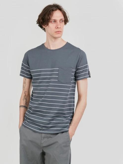 tricou cu maneci scurte pt. barbati Fundango Jaggy Pocket T-shirt gri 5