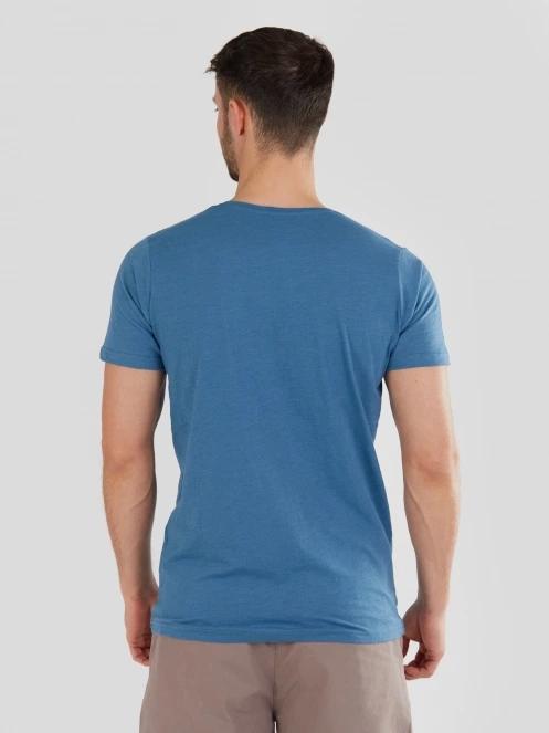 tricou cu maneci scurte pt. barbati Fundango Jaggy Structured T-Shirt albastru 3