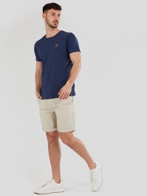 tricou cu maneci scurte pt. barbati Fundango Jaggy Structured T-Shirt albastru inchis 4