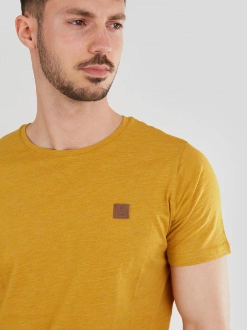 tricou cu maneci scurte pt. barbati Fundango Jaggy Structured T-Shirt galben 5