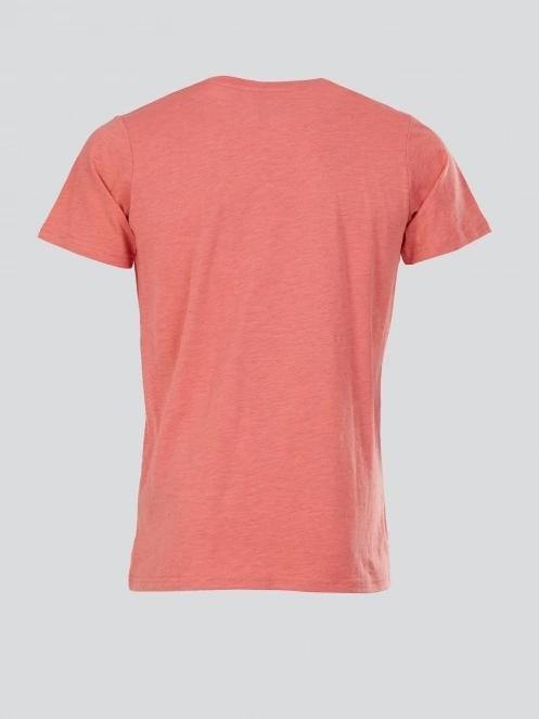 tricou cu maneci scurte pt. barbati Fundango Jaggy Structured T-shirt roz 8