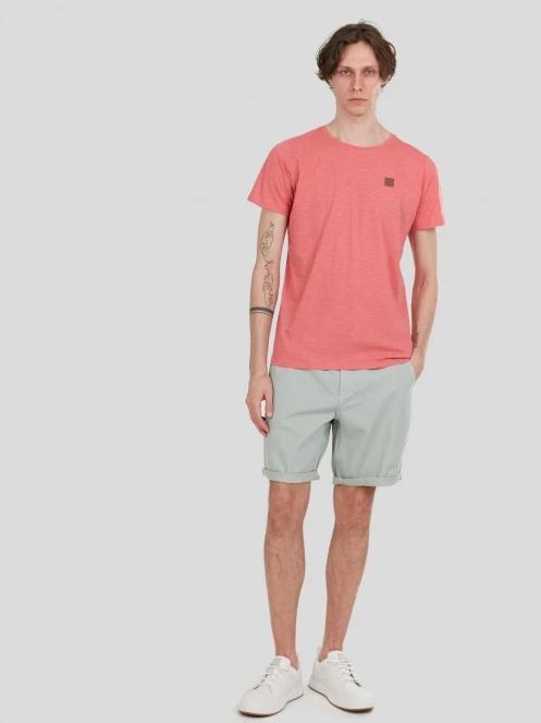 tricou cu maneci scurte pt. barbati Fundango Jaggy Structured T-shirt roz 4