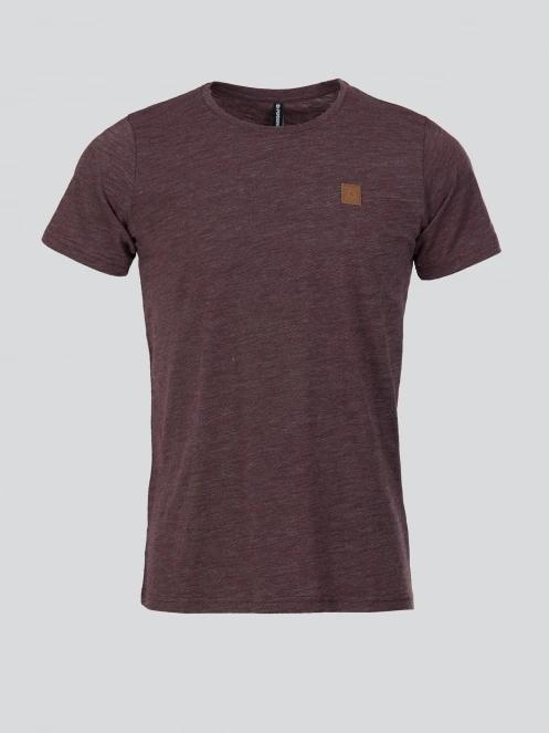 tricou cu maneci scurte pt. barbati Fundango Jaggy Structured T-shirt rosu 7