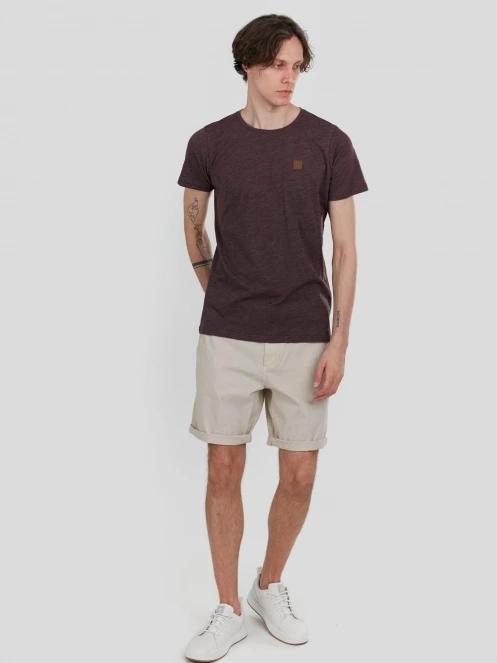 tricou cu maneci scurte pt. barbati Fundango Jaggy Structured T-shirt rosu 4