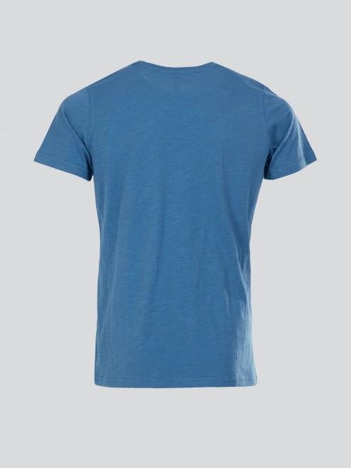 tricou cu maneci scurte pt. barbati Fundango Jaggy Structured T-shirt albastru 8