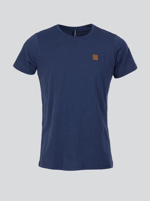 tricou cu maneci scurte pt. barbati Fundango Jaggy Structured T-shirt albastru inchis 7