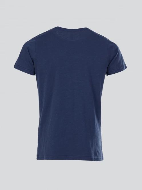 tricou cu maneci scurte pt. barbati Fundango Jaggy Structured T-shirt albastru inchis 8
