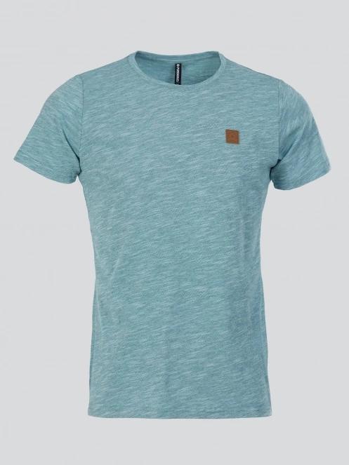 tricou cu maneci scurte pt. barbati Fundango Jaggy Structured T-shirt albastru deschis 7