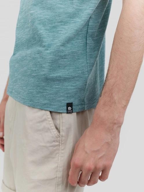 tricou cu maneci scurte pt. barbati Fundango Jaggy Structured T-shirt albastru deschis 6
