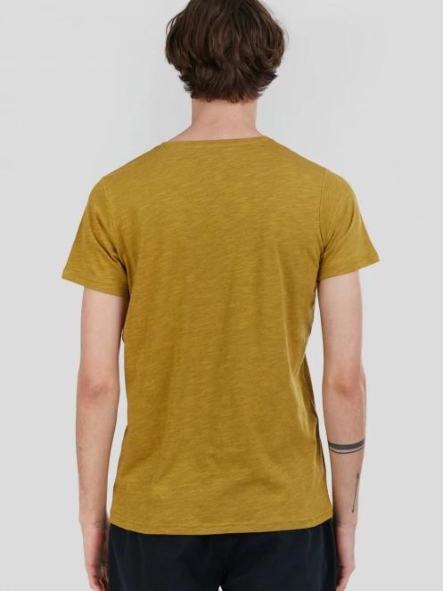 tricou cu maneci scurte pt. barbati Fundango Jaggy Structured T-shirt oliv 3