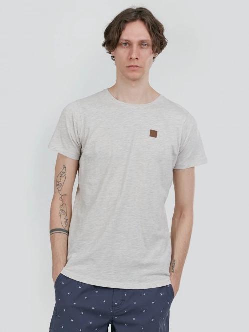 tricou cu maneci scurte pt. barbati Fundango Jaggy Structured T-shirt nisip 2