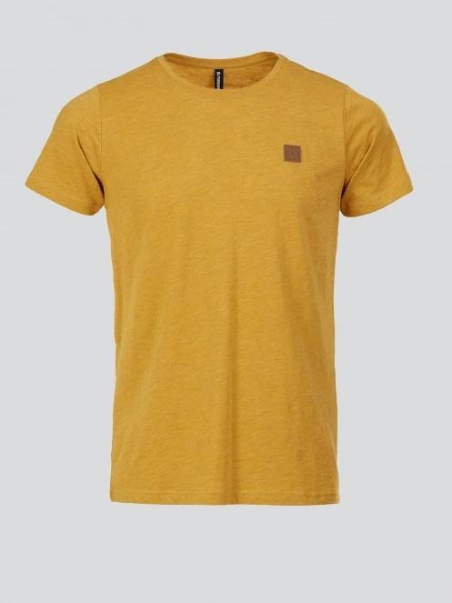 tricou cu maneci scurte pt. barbati Fundango Jaggy Structured T-shirt galben 7