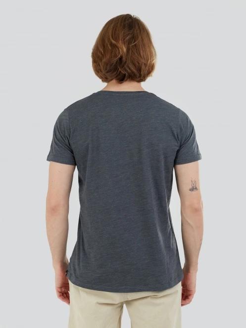tricou cu maneci scurte pt. barbati Fundango Jaggy Structured T-shirt gri 3