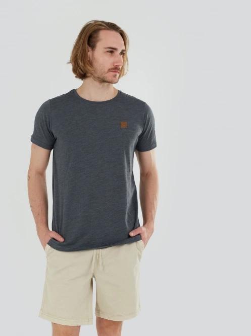 tricou cu maneci scurte pt. barbati Fundango Jaggy Structured T-shirt gri 5