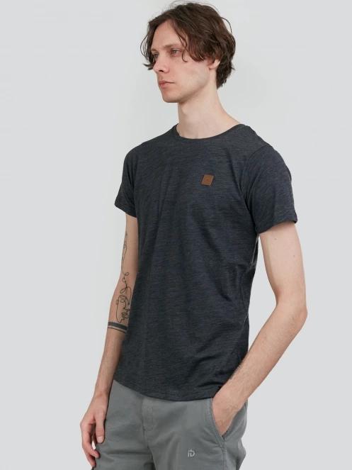 tricou cu maneci scurte pt. barbati Fundango Jaggy Structured T-shirt negru 5
