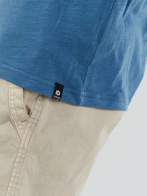 tricou cu maneci scurte pt. barbati Fundango Jaggy Structured T-shirt albastru 6