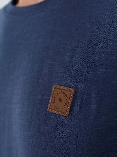 tricou cu maneci scurte pt. barbati Fundango Jaggy Structured T-shirt albastru inchis 6