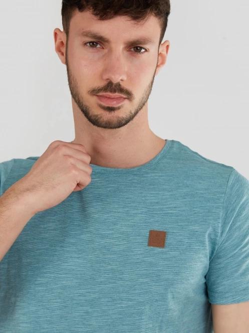 tricou cu maneci scurte pt. barbati Fundango Jaggy Structured T-shirt verde 5