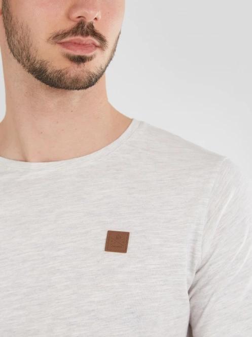 tricou cu maneci scurte pt. barbati Fundango Jaggy Structured T-shirt nisip 5