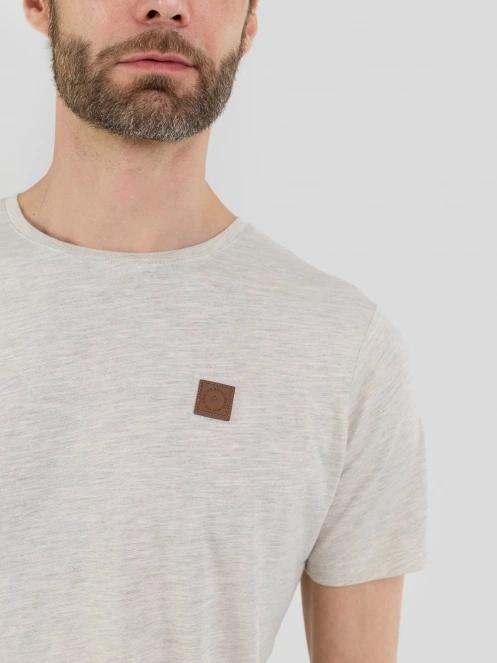 tricou cu maneci scurte pt. barbati Fundango Jaggy Structured T-shirt nisip 6