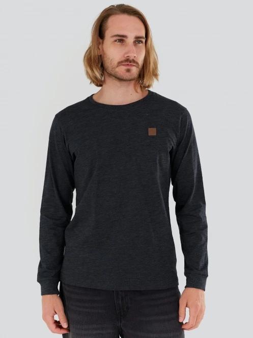 tricou cu maneci lungi pt. barbati Fundango Justin Longsleeve T-shirt negru 2