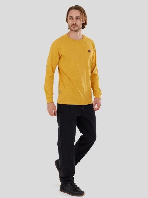 tricou cu maneci lungi pt. barbati Fundango Justin Longsleeve T-shirt galben 4