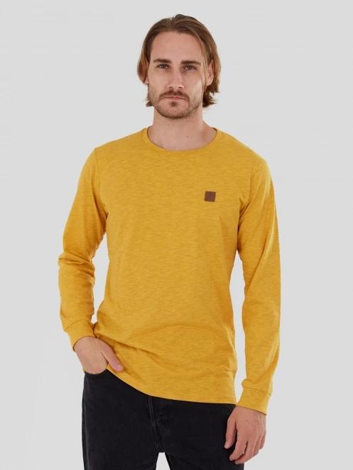 tricou cu maneci lungi pt. barbati Fundango Justin Longsleeve T-shirt galben 5