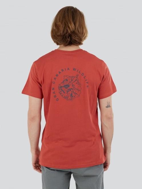 tricou cu maneci scurte pt. barbati Fundango Peak Graphic-T rosu 3