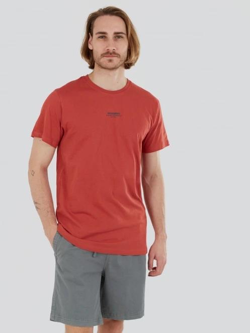 tricou cu maneci scurte pt. barbati Fundango Peak Graphic-T rosu 5