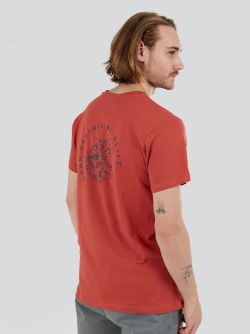 tricou cu maneci scurte pt. barbati Fundango Peak Graphic-T rosu 6
