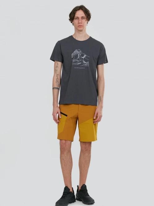 tricou cu maneci scurte pt. barbati Fundango Mountain Graphic-T gri 4