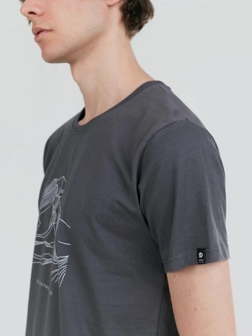 tricou cu maneci scurte pt. barbati Fundango Mountain Graphic-T gri 7