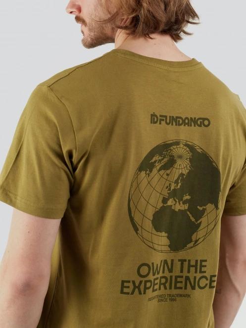 tricou cu maneci scurte pt. barbati Fundango Globe Graphic-T verde 8
