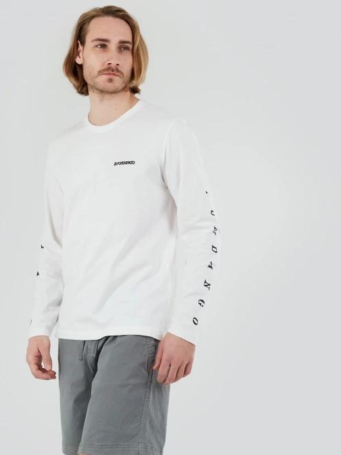 tricou cu maneci lungi pt. barbati Fundango Essential Graphic Long-T alb 6