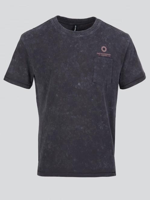 tricou cu maneci scurte pt. barbati Fundango Dane Surf Pocket-T negru 8