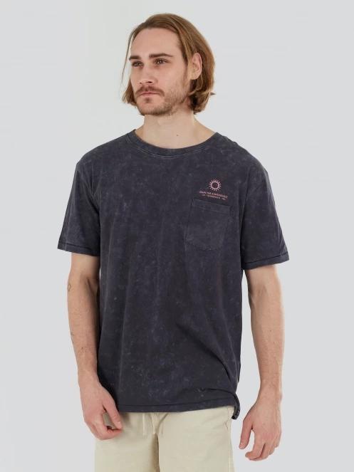 tricou cu maneci scurte pt. barbati Fundango Dane Surf Pocket-T negru 5