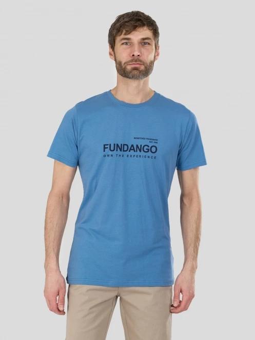 tricou cu maneci scurte pt. barbati Fundango Vital Graphic-T albastru 2