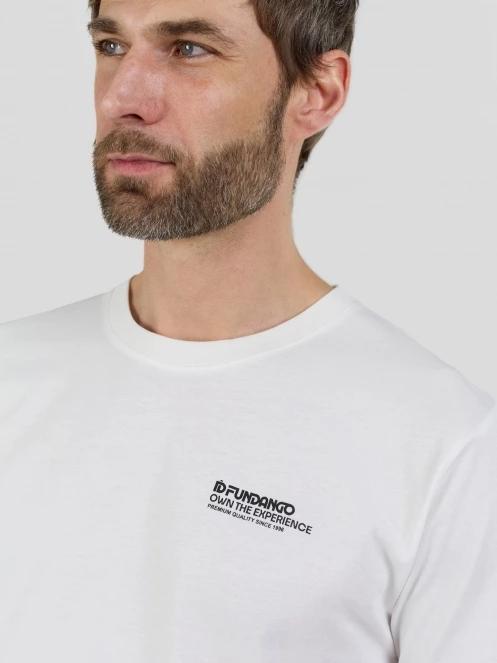 tricou cu maneci scurte pt. barbati Fundango Breaker Graphic-T alb 6