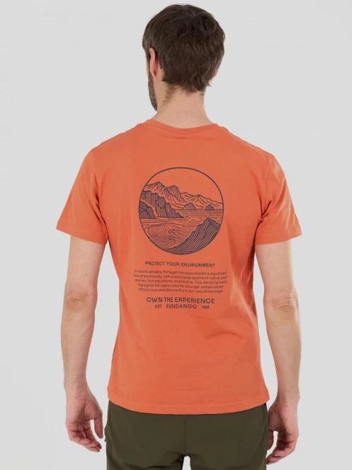 tricou cu maneci scurte pt. barbati Fundango Montes Graphic-T rosu 3