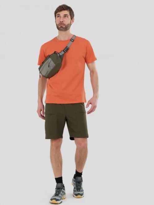 tricou cu maneci scurte pt. barbati Fundango Montes Graphic-T rosu 4