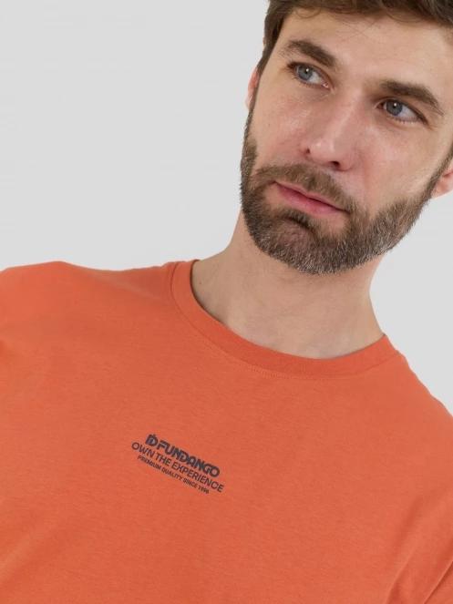 tricou cu maneci scurte pt. barbati Fundango Montes Graphic-T rosu 5