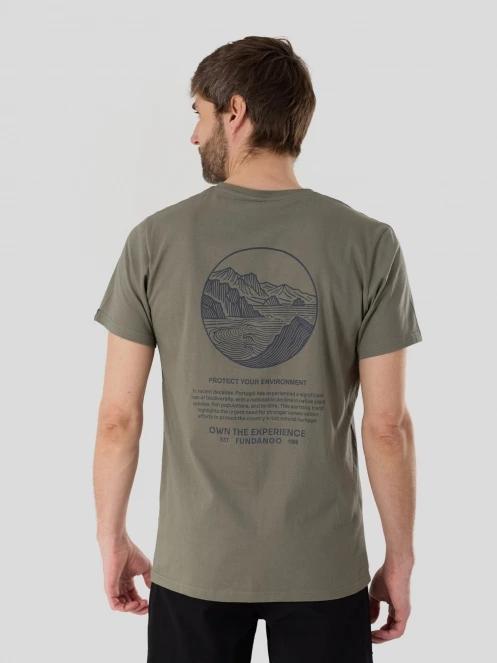 tricou cu maneci scurte pt. barbati Fundango Montes Graphic-T oliv 3