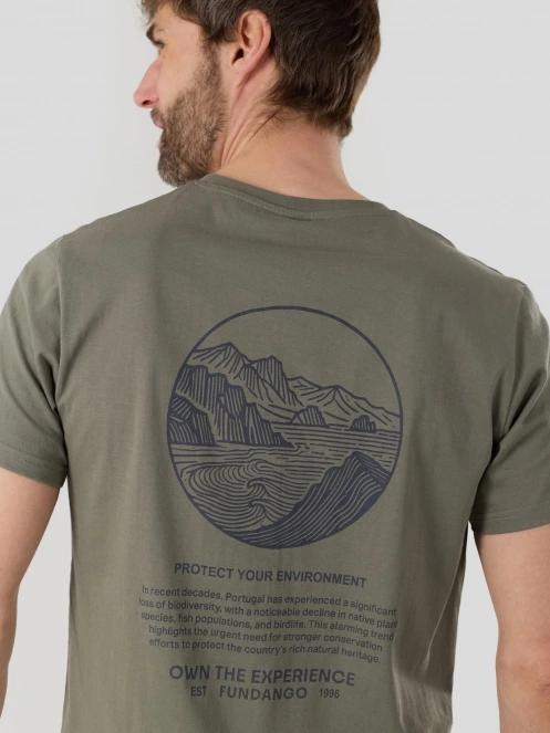 tricou cu maneci scurte pt. barbati Fundango Montes Graphic-T oliv 7