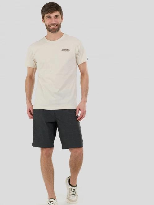 tricou cu maneci scurte pt. barbati Fundango Montes Graphic-T nisip 4