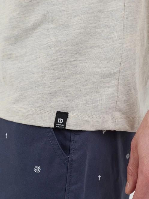 tricou cu maneci scurte pt. barbati Fundango Phase Henley T-shirt nisip 8