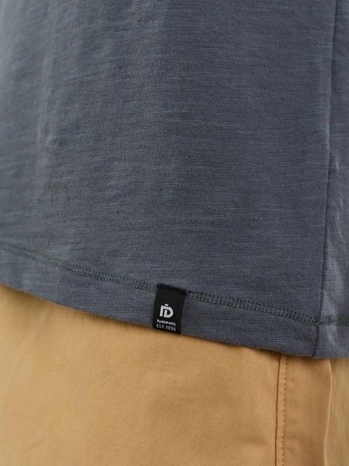 tricou cu maneci scurte pt. barbati Fundango Phase Henley T-shirt gri 8