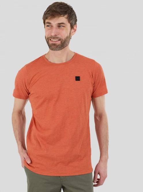 tricou cu maneci scurte pt. barbati Fundango Jaggy II Structured T-shirt portocaliu 2